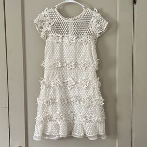 White Lace Flower Dress